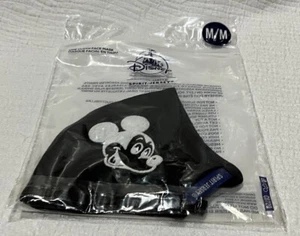 Disney Store Spirit Jersey Mickey Mouse Blck/Whte Cloth Face Mask Adult Size M/M - Picture 1 of 7