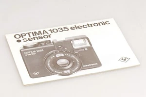Original Agfa Bedienungsanleitung für die Agfa OPTIMA 1035 electronic Sensor - Picture 1 of 2
