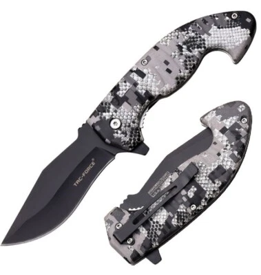 Tac Force Linerlock Assisted Folding Knife 3.75" 3Cr13 Steel Blade ABS Handle - Image 1 of 4