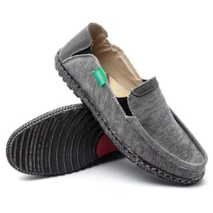 Espadrilles Men's Loafers Canvas Casual Shoes Handmade Weaving Shoes Flats - Picture 1 of 25