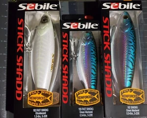 Lot Of 3 Sebille Fishing Lures. Green Mackerel And Ghostescent. Large Lures - Picture 1 of 2