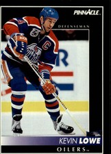 1992-93 Pinnacle Oilers Hockey Card #338 Kevin Lowe
