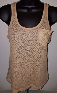 Active Womens Shirt Top Blouse Size S Small Brown Animal Print Floral - Picture 1 of 4