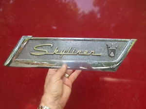 1950's Ford Fairlane 500 Skyliner Retractable Top Trim Emblem BAC-5160286-B - Picture 1 of 7