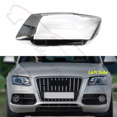 Left Side Front Headlight Lens Housing+Headlamp Lens Fit For Audi Q5 2009-2012 - Image 1 of 4