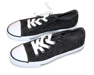 Airwalk Women's Legacee Grayish Black Dark Grey Jersey Lace-Up Sneakers Shoes - Picture 1 of 10