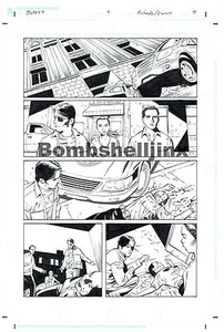 Dark Horse Joss Whedon's BUFFY 9 #9 página 5 arte original -- Richards and Owens - Imagen 1 de 1