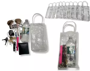 10 Stadium Clear PVC bag with handle 10 x 5 x 1.75 - Picture 1 of 12