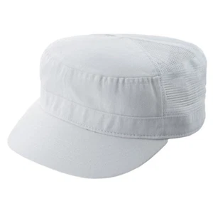 GORRA MILITAR DE SARGA LAVADA CON ENZIMA con PARTE POSTERIOR DE MALLA - Imagen 1 de 4
