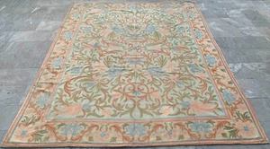 Vintage Handwoven French Aubusson Rug Needle Point Living Room Rug 290x233 cm - Picture 1 of 10