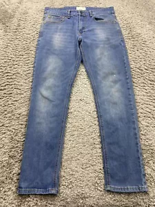 Smith & Mills Jeans Men 33x30 Slim Straight Stretch Whisker Skater Y2K Denim - Picture 1 of 12