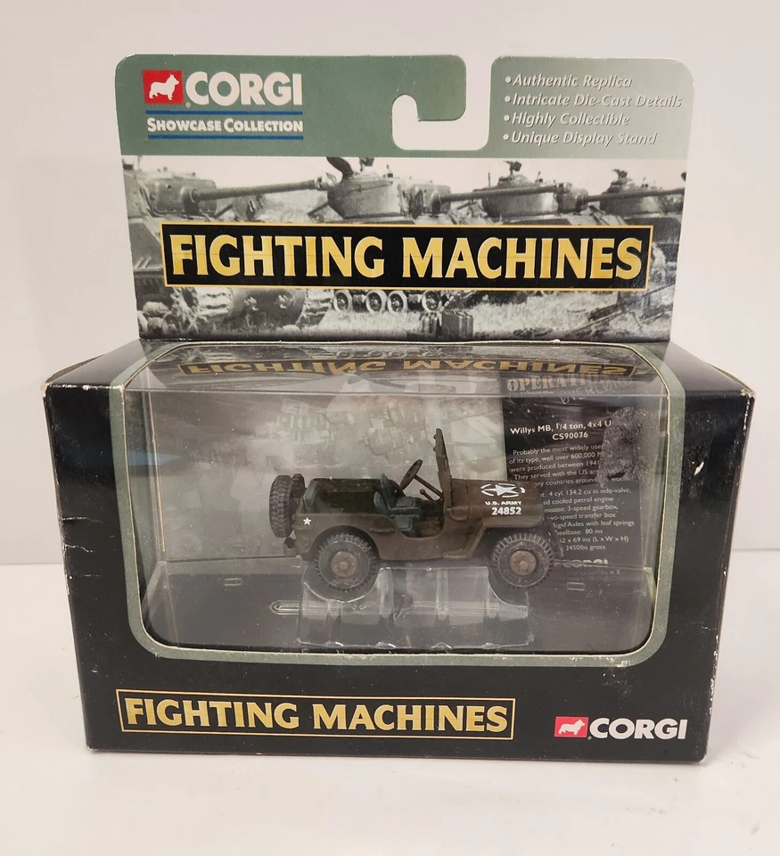 Máquinas de lucha Corgi - Willy's MB 1/4 tonelada utilitaria CD90076 operación sobrecarga Foto 1 de 4