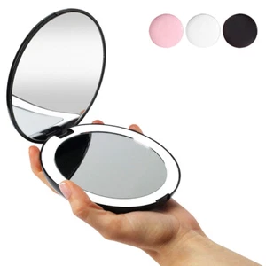 Daylight LED Makeup Mirror Portable 3X Magnifying Mirror Travel Vanity Mirror - Picture 1 of 60