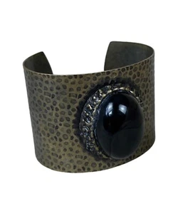 Love Moschino Metal Cuff Bracelet Large Stone - Picture 1 of 11