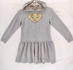 Disney Lion King Hooded Dress, Gray With Lion King Sequins, size girls M (7-8) - Picture 1 of 6