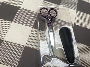 Gingher. 5” Knife Edge Sewing Scissors With Leather look Cover - Picture 1 of 3