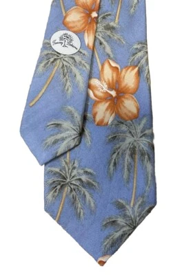 CORBATA HOMBRE TOMMY BAHAMA AZUL/FLORAL Con Palmeras ANCHO: 4.1/8" LARGO: 57" Foto 1 de 4