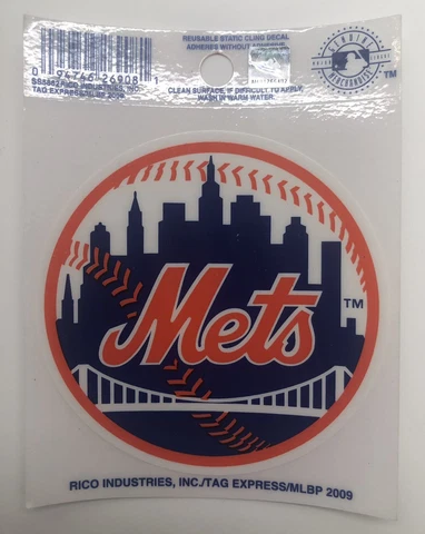 New York Mets Static Cling 3” x 5” Cover