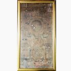 China Tibet Buddha Hand Painting Scroll Calendar Thangka Buddhism Amulet 18Th C