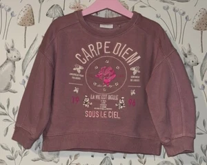 Mädchen Alter 4 Jahre - Next Mint Samt Pullover Oberteil - Bild 1 von 4