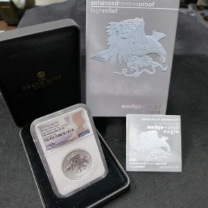 2021 P Australia $1 Silver Wedge Tailed Eagle Enhanced Reverse  Pf 70 Mercanti - Picture 1 of 6