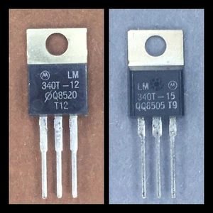 LM340T 12V 15V Motorola 1A Positive Voltage Regulator NOS MC7800 LM340 NCV78 IC - Picture 1 of 7