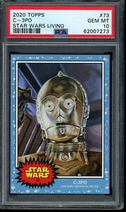 2020 Topps Star Wars Living Set #73 C-3PO PSA 10 Gem Mint SP Card ROTJ