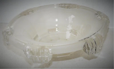 TULIPE DE LUMINAIRE ART DÉCO EN VERRE DÉPOLI AVEC COULÉES  - Photo 1/4