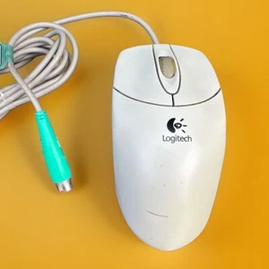 Logitech 3-Button Scroll Whee Wired PS/2 PS2 Mouse 851208-1000 - Tested - Picture 1 of 4