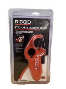 Ridgid PTEC 3000 1-1/4 in & 1-1/2 in Red Versatile Plastic Drain Tubing Cutter - Picture 1 of 2