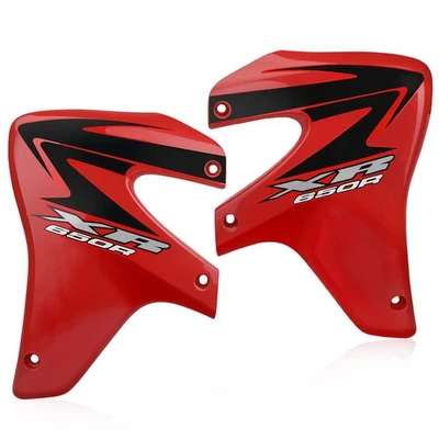左右散热器罩套装适用于本田 XR650R XR650 R 2000 2001 - 2007 塑料 — 第 1/4 张图片