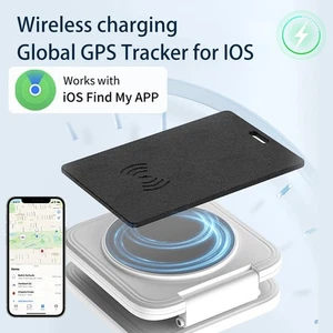 Wiederaufladbare GPS Tracker Karte für iPhone Find My MFi Brieftasche/Gepäck Locator - Bild 1 von 9