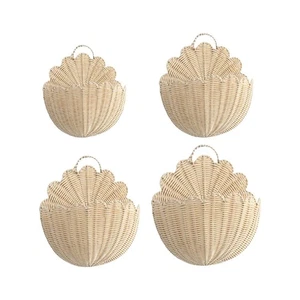 Wall Hanging Basket Storage Organizer Hanging Storage Basket Woven Wall Basket - Picture 1 of 26