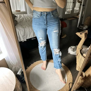 Risen Women’s 28 Blue Denim Play My Music Straight Leg Jeans - Picture 1 of 7