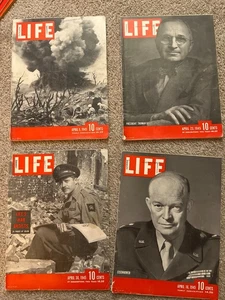Life Magazine April 9 16 23 30 1945 - Picture 1 of 9