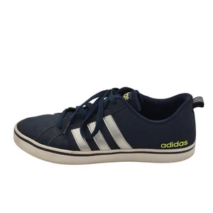 Adidas Neo Zapatos Para Hombre Talla 9.5 Azul Marino Plateado Rayas Informales Con Cordones F99616 - Imagen 1 de 12