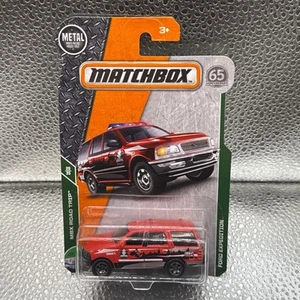 2017 Matchbox 110/125 MBX Road Trip 29/35 FORD EXPEDITION Red w/Dark Chrome 6 Sp - Picture 1 of 2