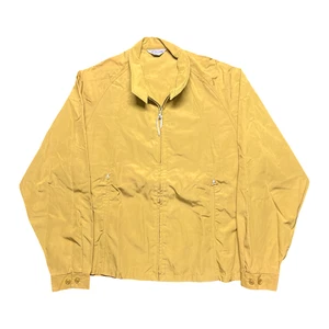 Vintage Fieldmaster Jacket Mens Large Yellow Full Zip Windbreaker Casual 60s 70s - Picture 1 of 10