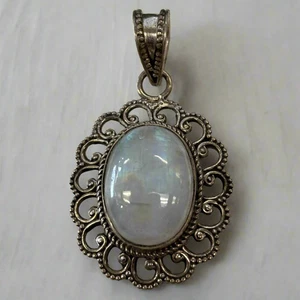 Moonstone Pendant in Sterling Silver 6.73gr - Picture 1 of 3