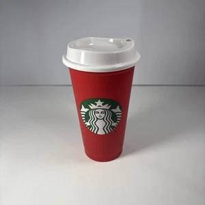 Starbucks Coffee Reusable 16oz Red Cup Christmas Holiday 2018 - Picture 1 of 12