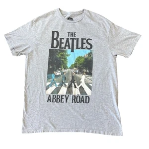 Camiseta THE BEATLES ABBEY ROAD Gris Gráfico XL Informal 90% Algodón - Imagen 1 de 4