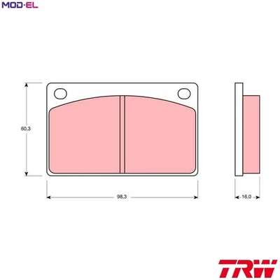 BRAKE PAD SET DISC BRAKE GDB576 FOR VOLVO 260 140 240/Rural/Kombi/Break 164 2.0L - Изображение 1 из 4