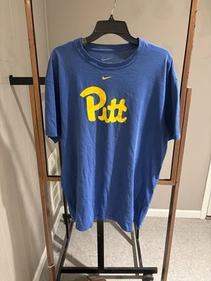 Blue and yellow Nike University of Pittsburgh Panthers t-shirt size large. - Image 1 of 4