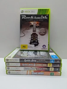 Guitar Hero Microsoft Xbox 360 Video Game Lot x5 - Picture 1 of 5