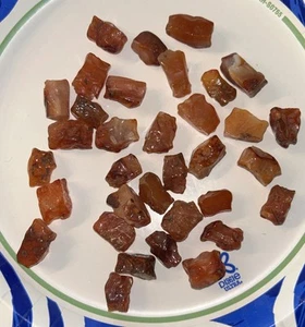 CARNELIAN Rough Cut NUGGETS Drilled For Jewelry Making - Picture 1 of 2
