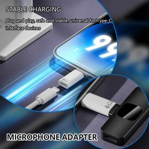 USB Type C Female to iOS Male Adapter For iPhone 14/13/12/11/XR/XS/SE 3 AUS U9V8 - Zdjęcie 1 z 15