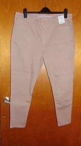 M&S Jeans Cotton Rich Mid Rise Super Skinny w/Stretch 20R L28" Blush Pink BNWT - Picture 1 of 1
