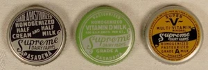 SUPREME LECHERAS GRANJAS PASADENA 3 TAPAS DIFERENTES PARA BOTELLAS DE LECHE DACRO - Imagen 1 de 3