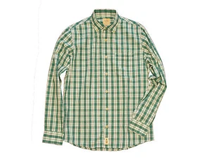 THE ROSE PISTOL COMPANY Plaid Long Sleeved Dress Shirt Color: Green Sz: XL - Picture 1 of 4