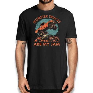 Monster Trucks Are My Jam T-shirt - American Sports Novelty Graphic Tee - Picture 1 of 45